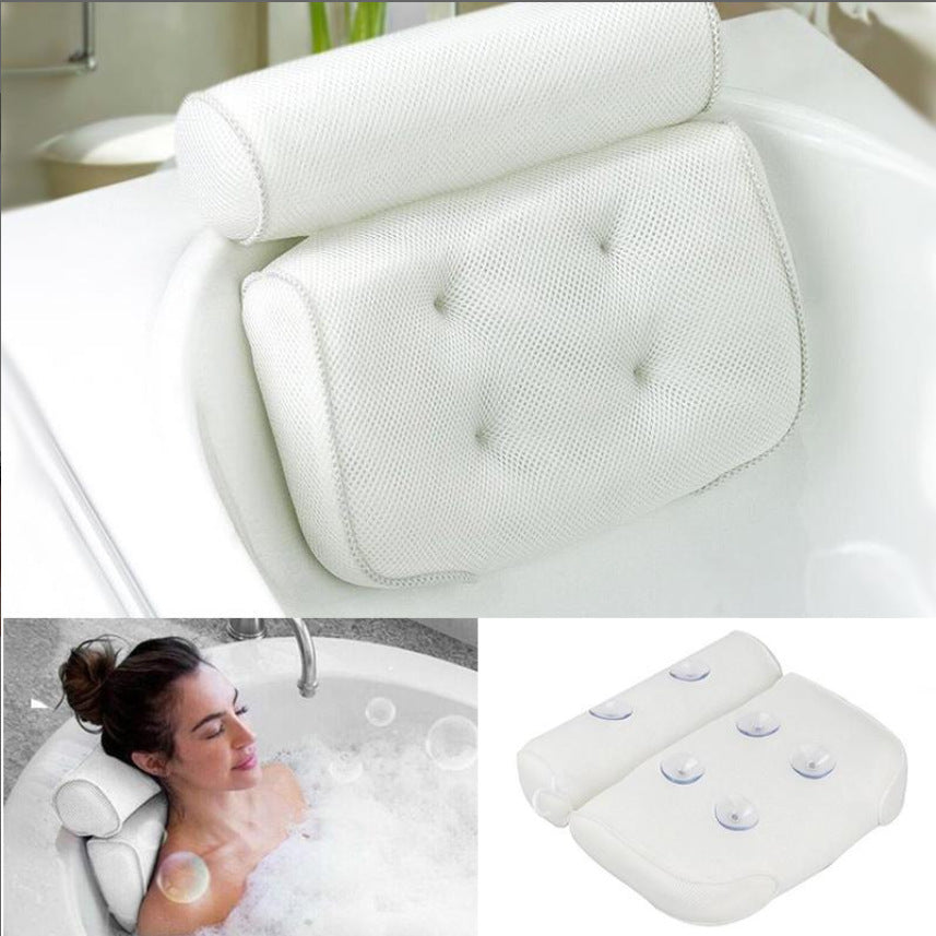 Spa Bath Pillow with Suction Cups