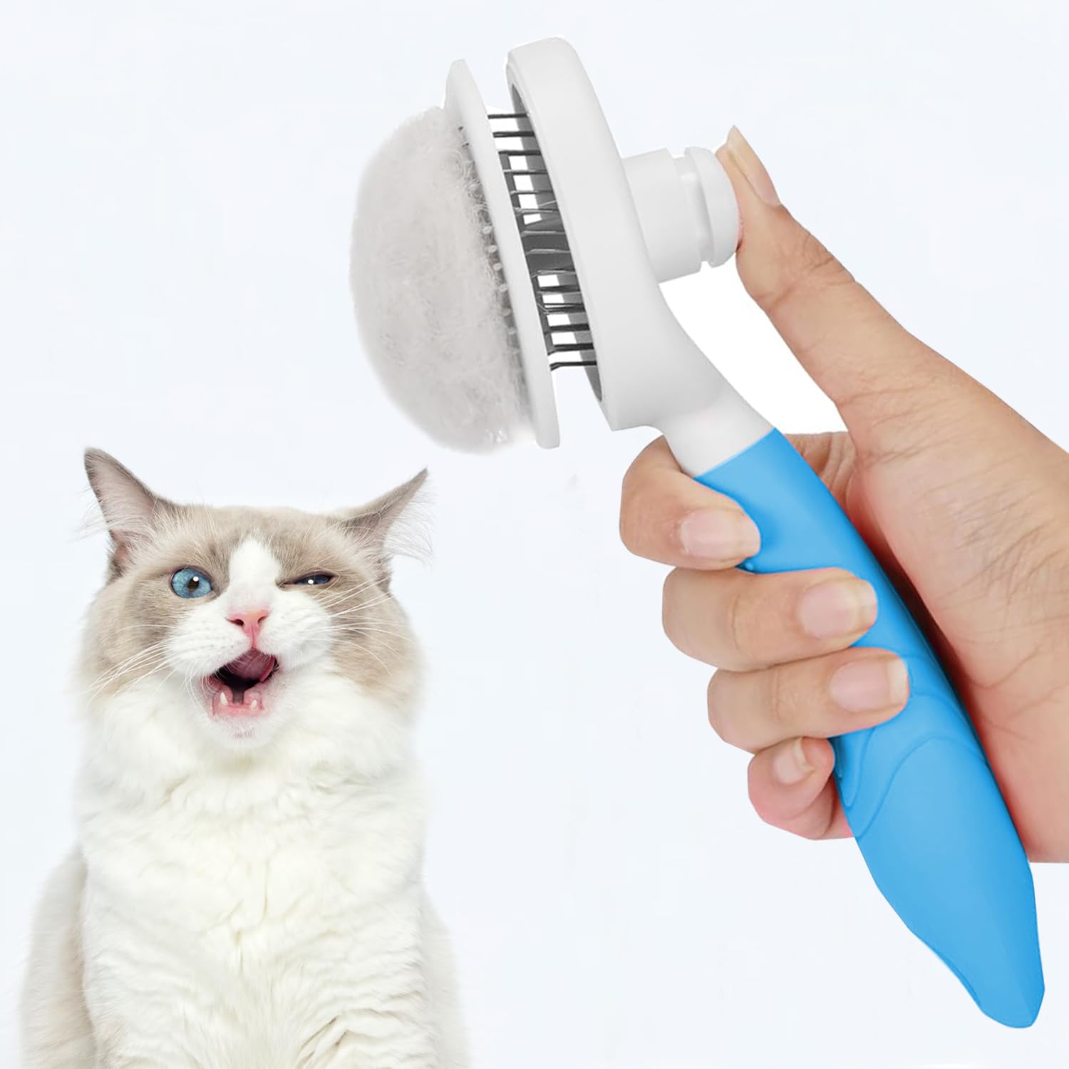 FurEase Self-Cleaning Pet Brush
