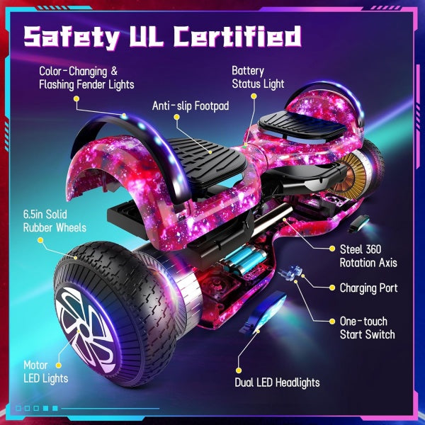GlideX LED Hoverboard (Bluetooth)