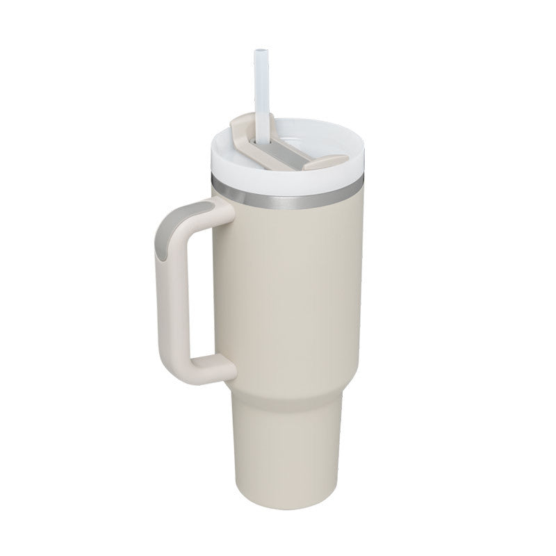 40oz Tumbler with Handle & Straw