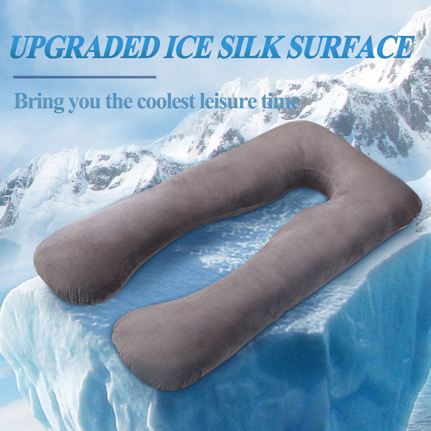 Cooling Ice-Silk Maternity Support Pillow