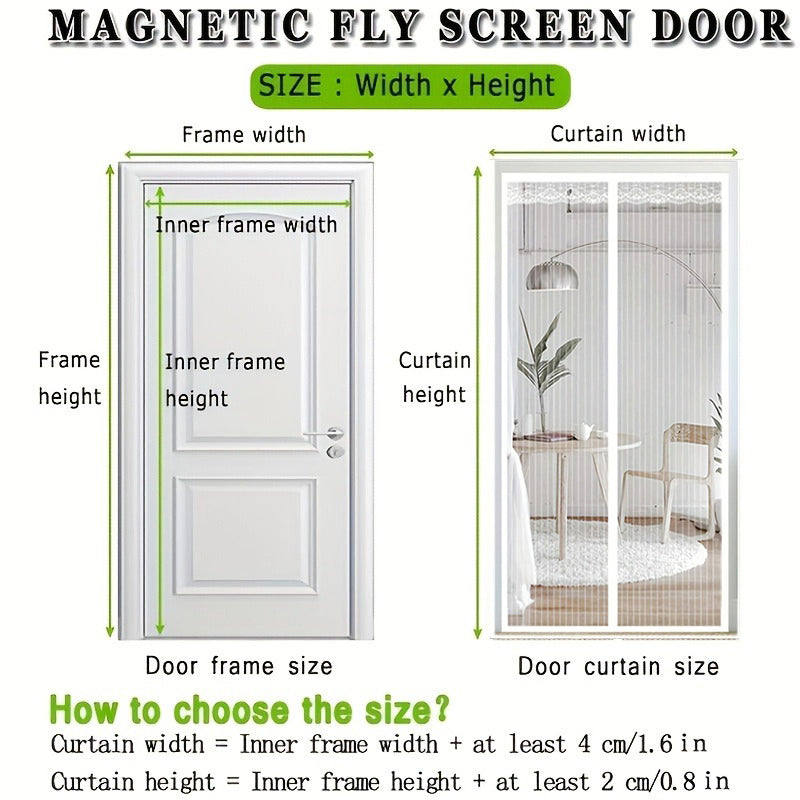 MagicMesh Auto-Close Screen Door