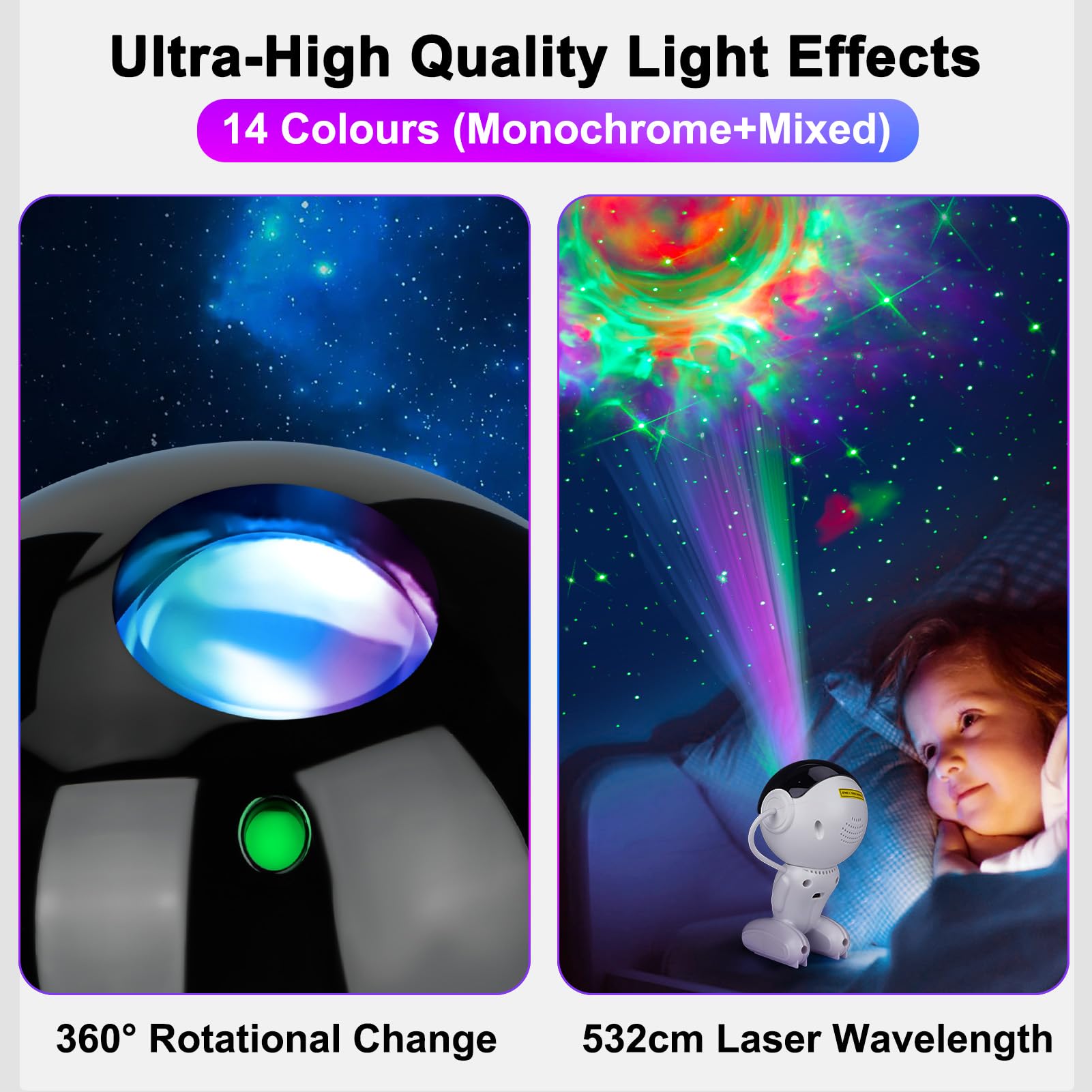 Astronaut Galaxy Projector Night Light