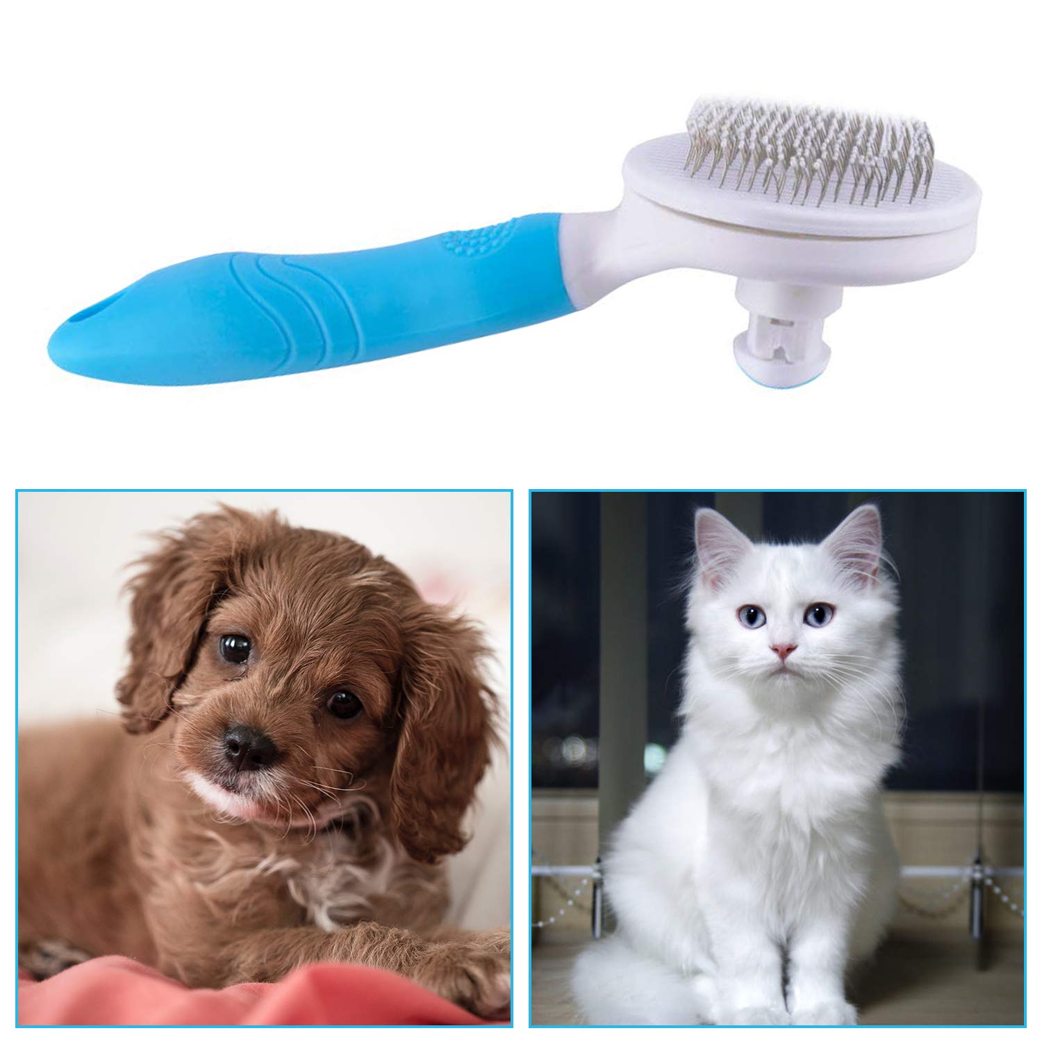 FurEase Self-Cleaning Pet Brush