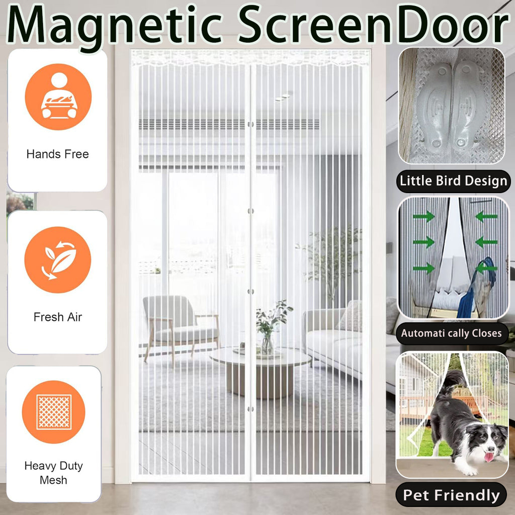 MagicMesh Auto-Close Screen Door