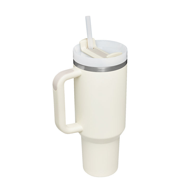 40oz Tumbler with Handle & Straw