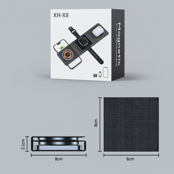 3-in-1 Foldable Magnetic Charging Station