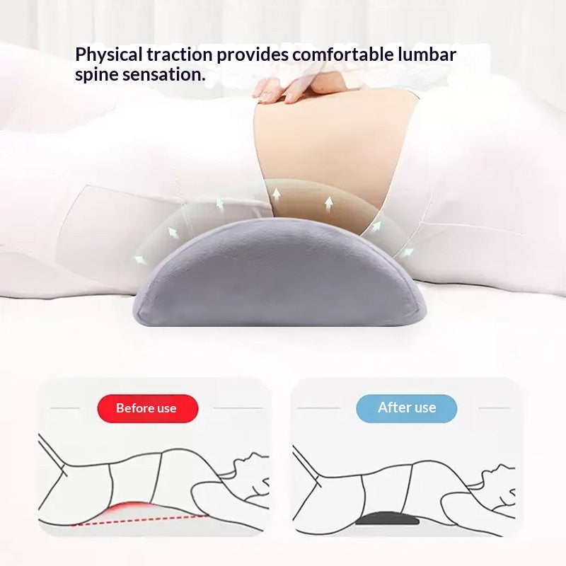 Semicircular Memory Foam Lumbar Pillow