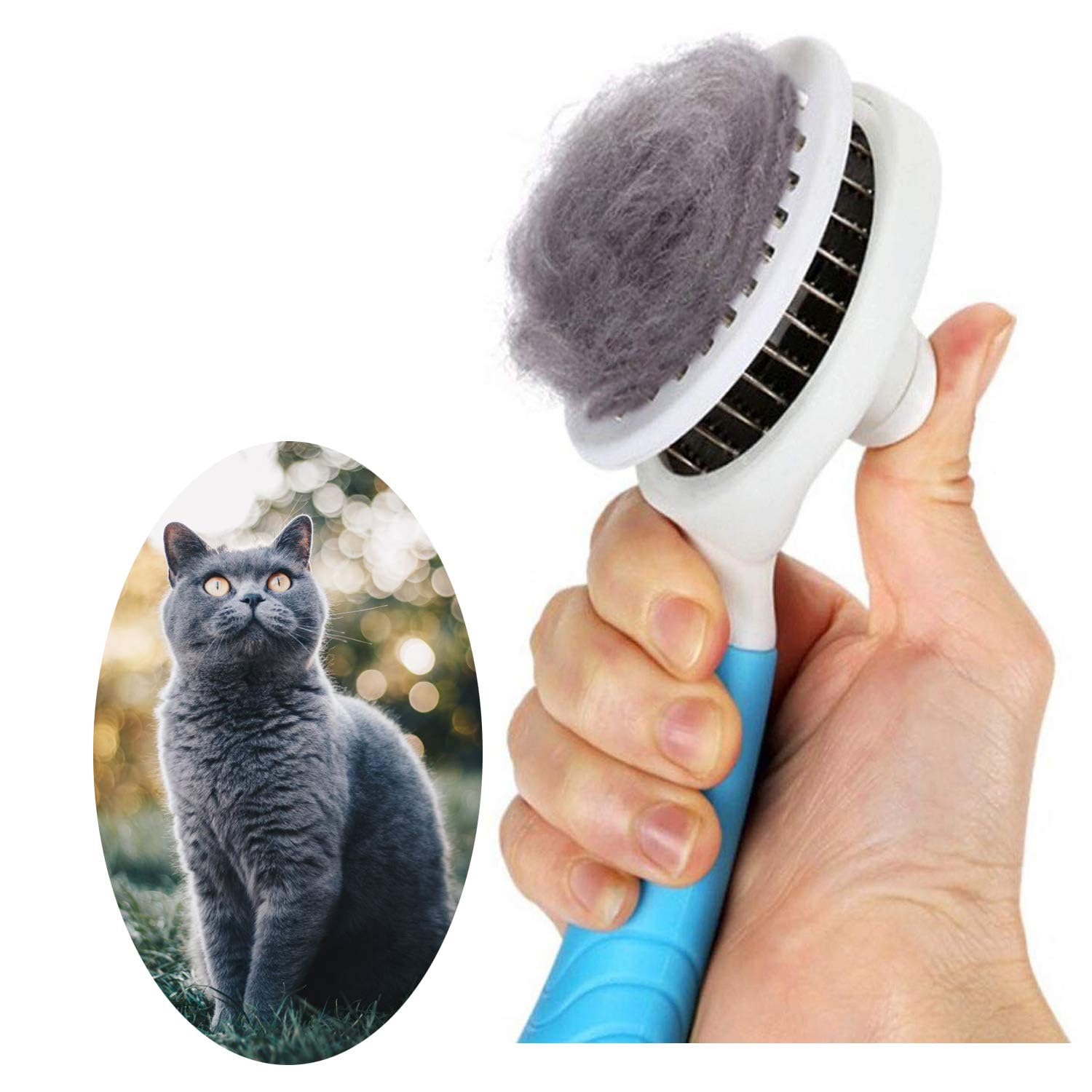 FurEase Self-Cleaning Pet Brush
