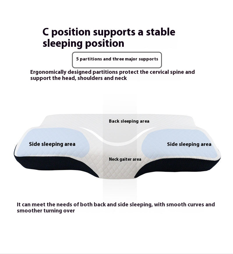 Slow-Rebound Neck Support Pillow