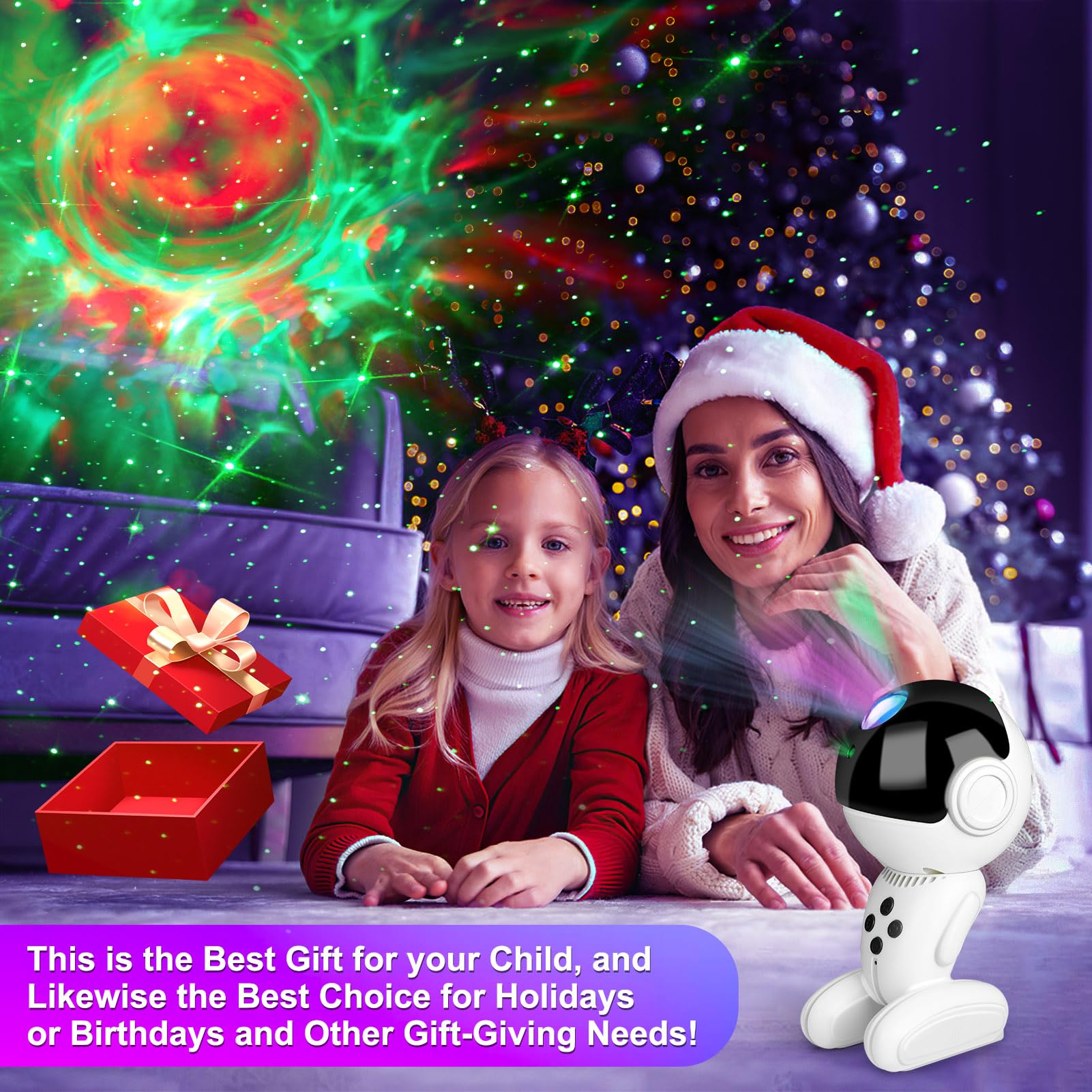 Astronaut Galaxy Projector Night Light