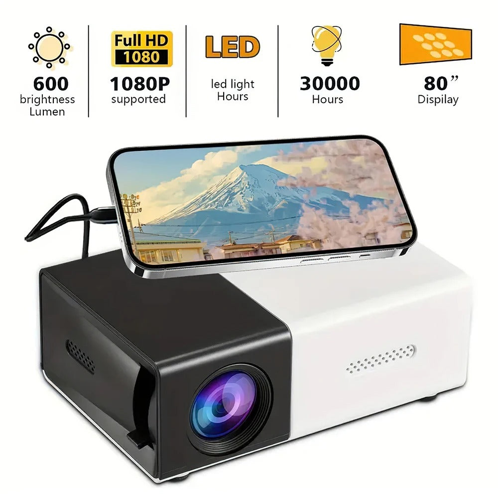 CineGo Mini Phone Projector (1080p HD)