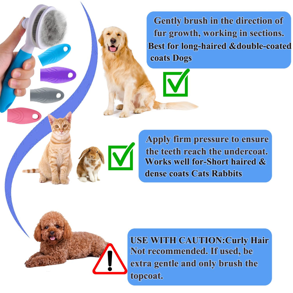 FurEase Self-Cleaning Pet Brush