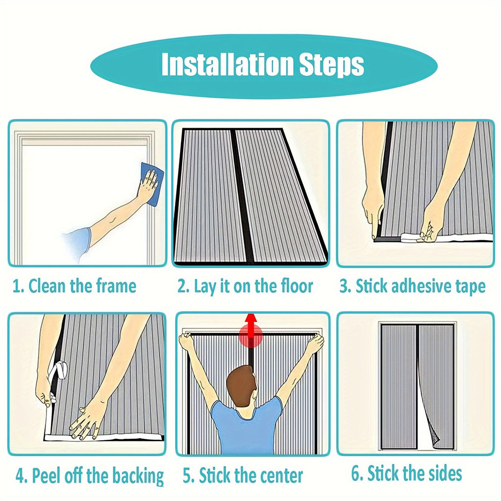 MagicMesh Auto-Close Screen Door